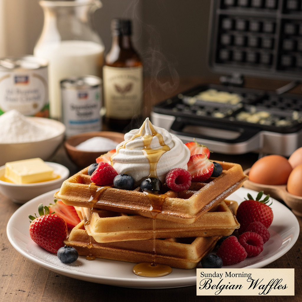 Sunday Morning Belgian Waffles