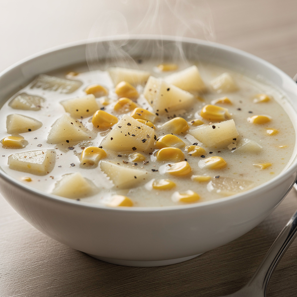 Microwave Potato Corn Chowder