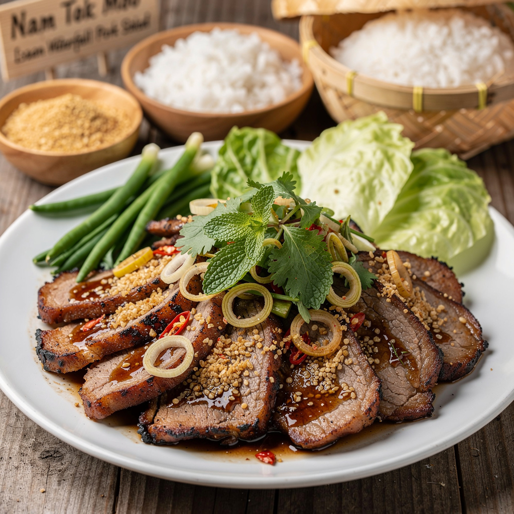 Nam Tok Moo — Isaan Waterfall Pork Salad