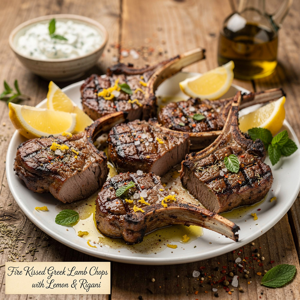 Fire-Kissed Greek Lamb Chops with Lemon & Rigani