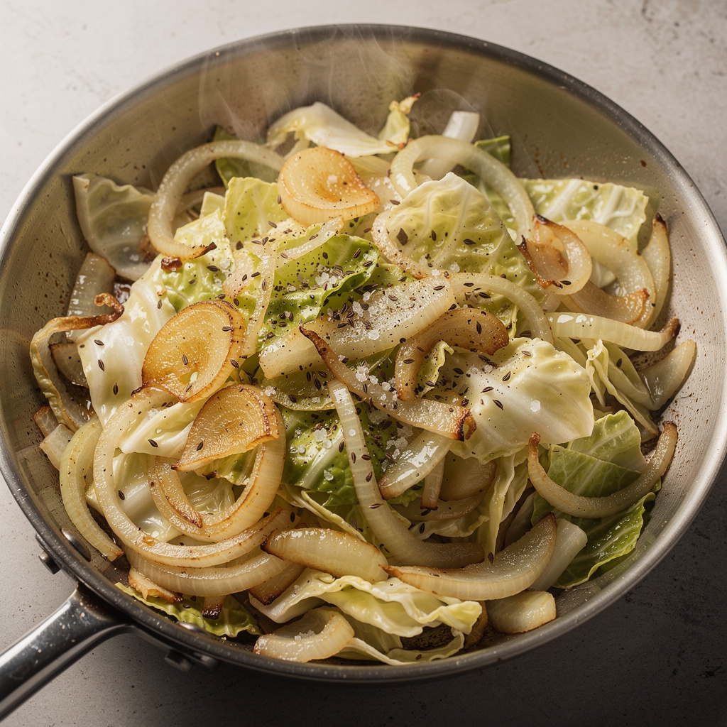 Sautéed Cabbage and Onion