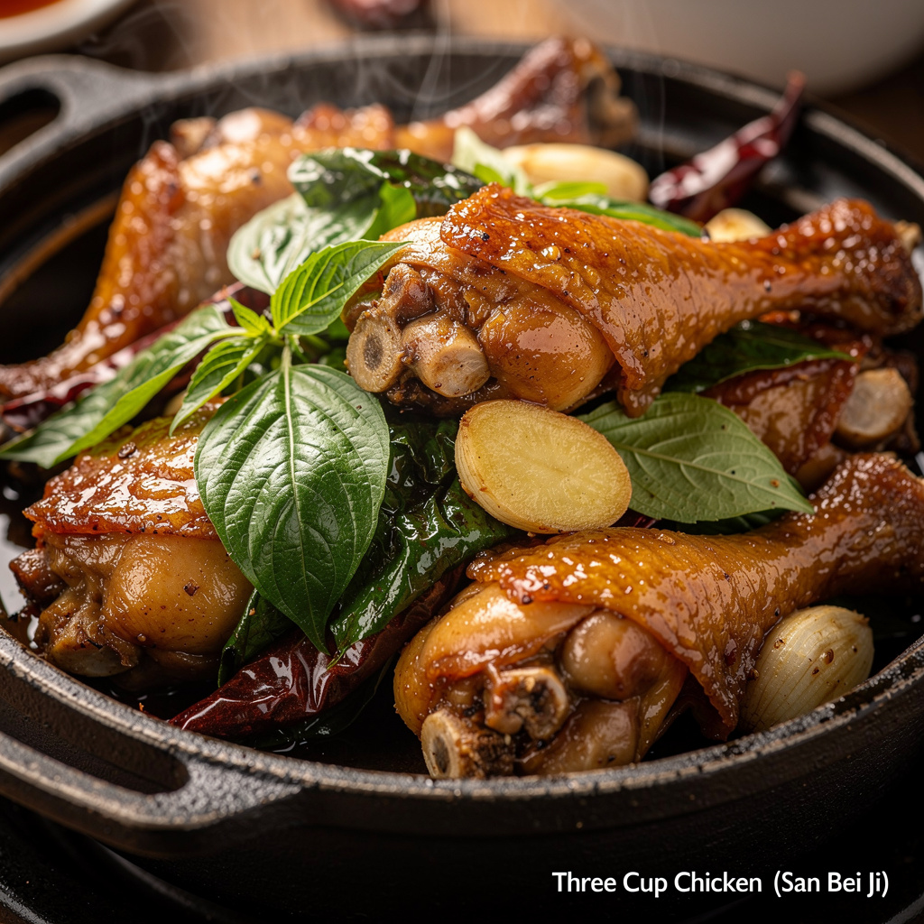 Three Cup Chicken (San Bei Ji)