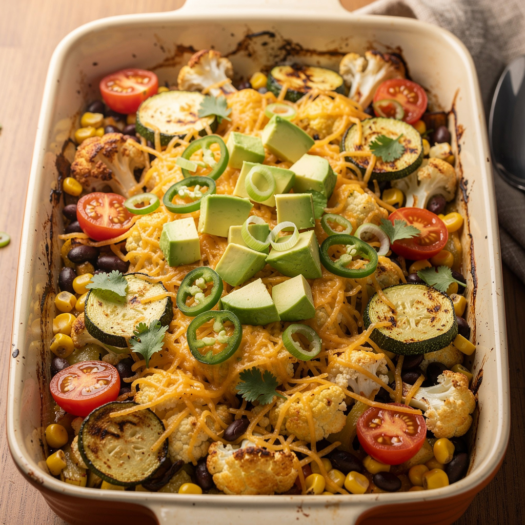 Avocado Veggie Bake