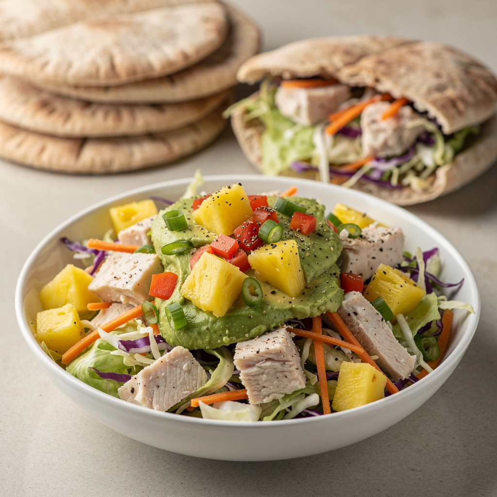 Pineapple Avocado Chicken Salad
