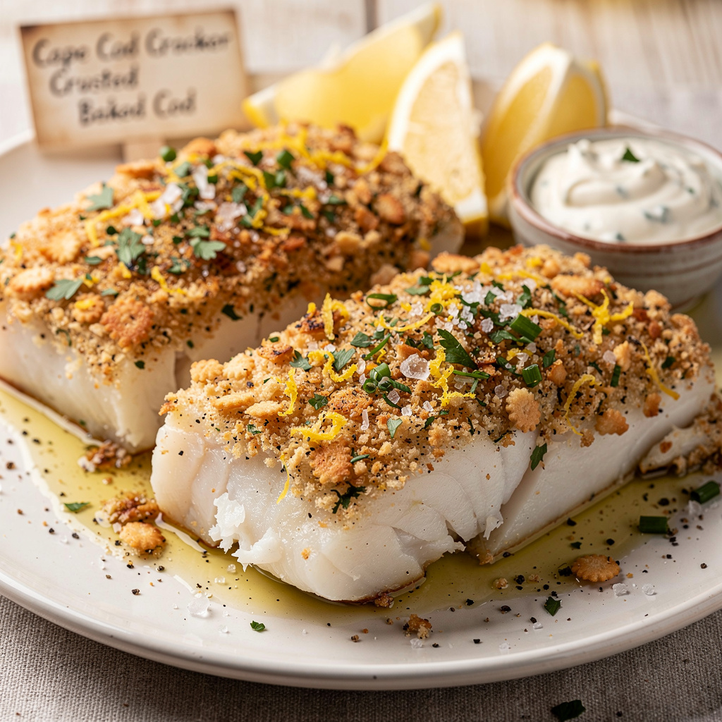 Cape Cod Cracker-Crusted Baked Cod