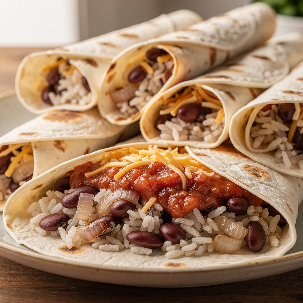 Bean and Rice Burritos