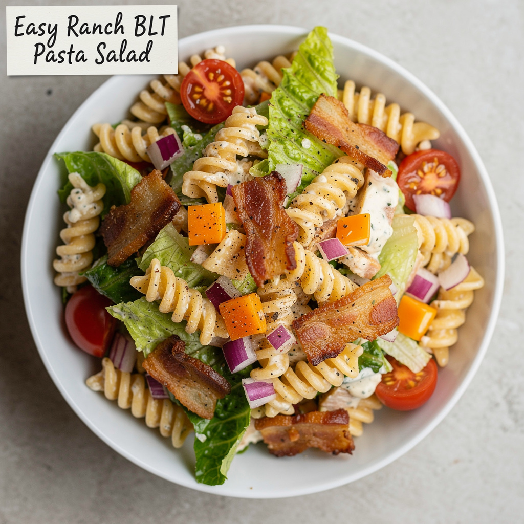 Easy Ranch BLT Pasta Salad