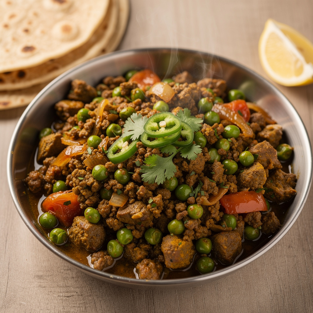 Spiced Mutton Keema with Peas