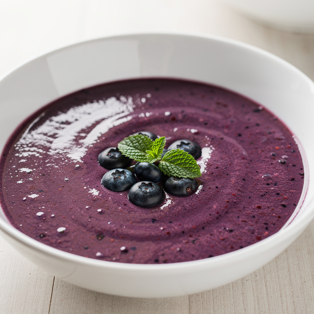 Chilled Blueberry Soup