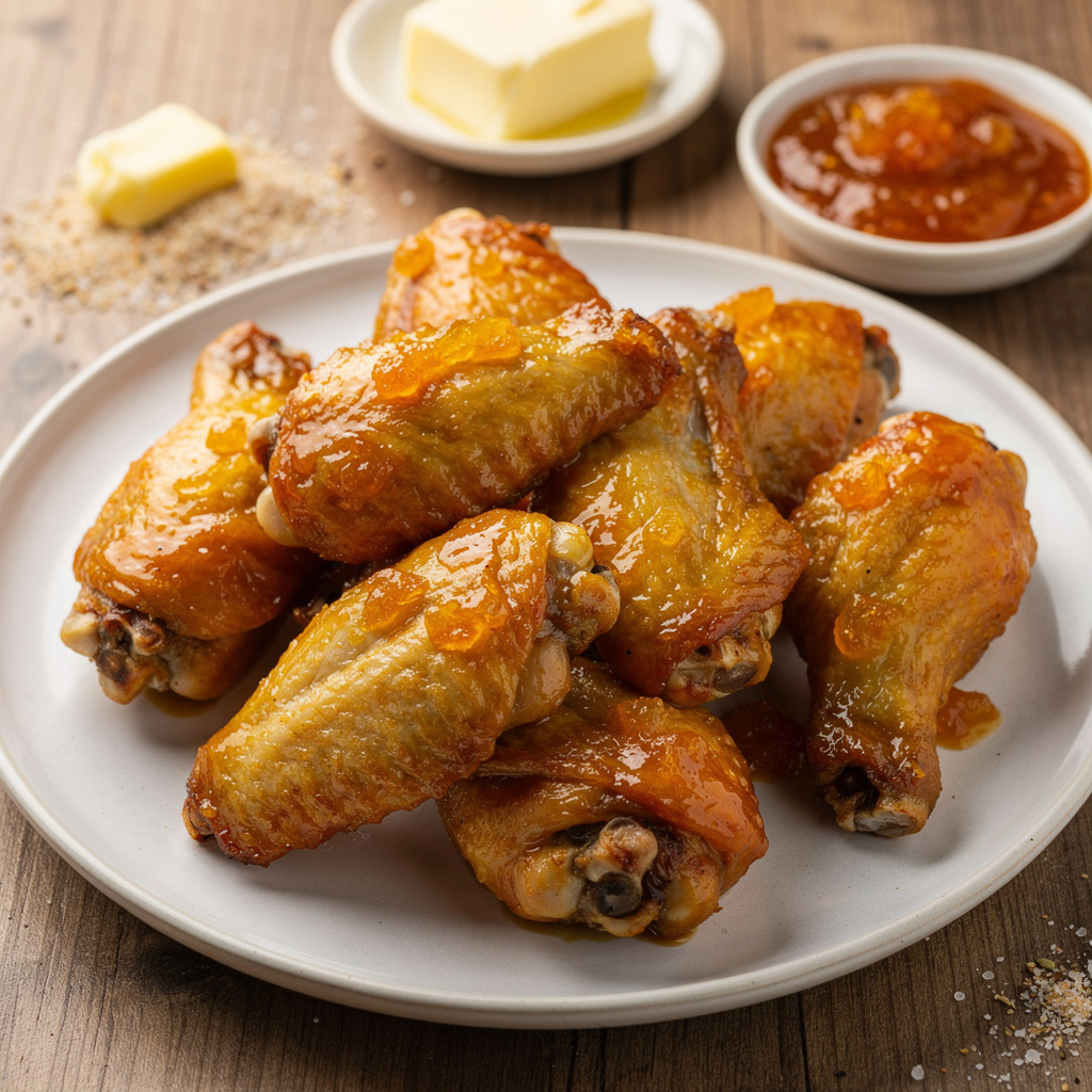Orange Glazed Skinless Chicken Wings