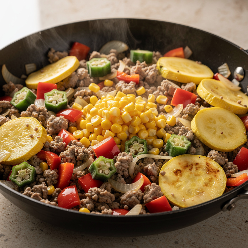 Veggie Stir-Fry with Turkey