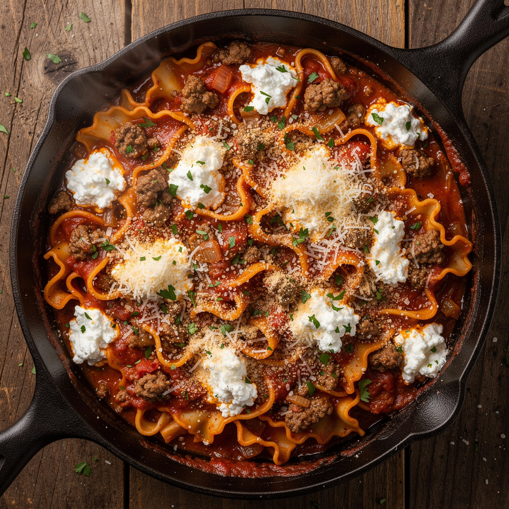 Quick Skillet Lasagna