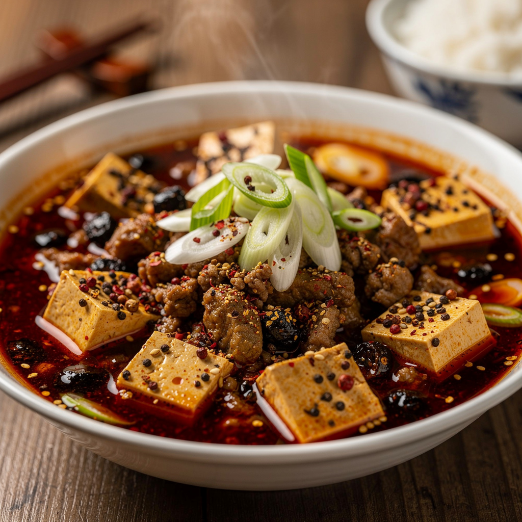 Numbing Mapo Tofu in Crimson Chili Sauce