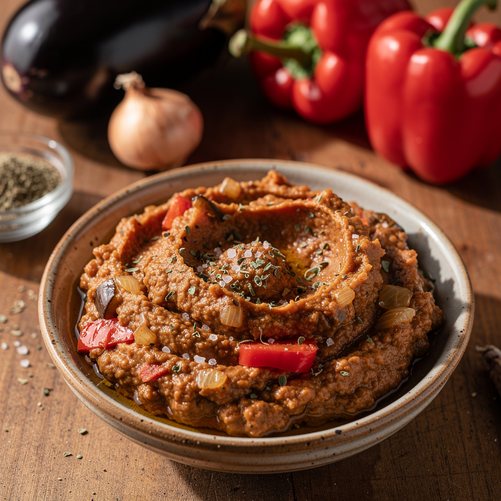 Eggplant and Pepper Dip