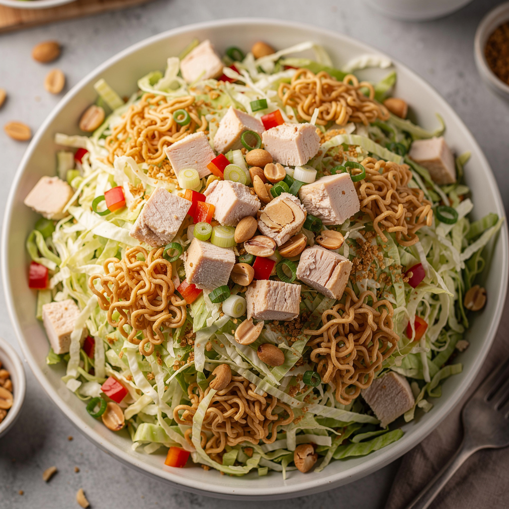 Chicken Salad with Ramen Noodles