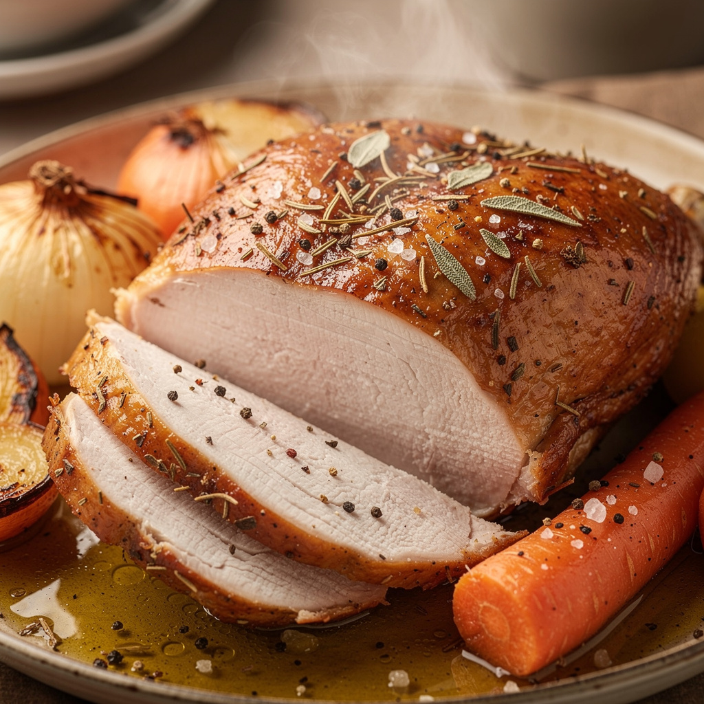 Roast Turkey Breast with Rosemary, Sage, and Thyme