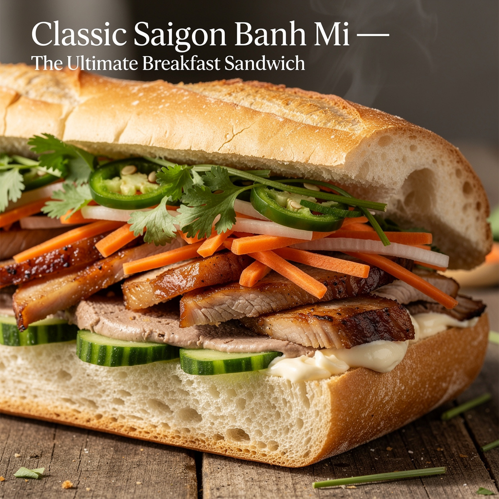 Classic Saigon Banh Mi — The Ultimate Breakfast Sandwich