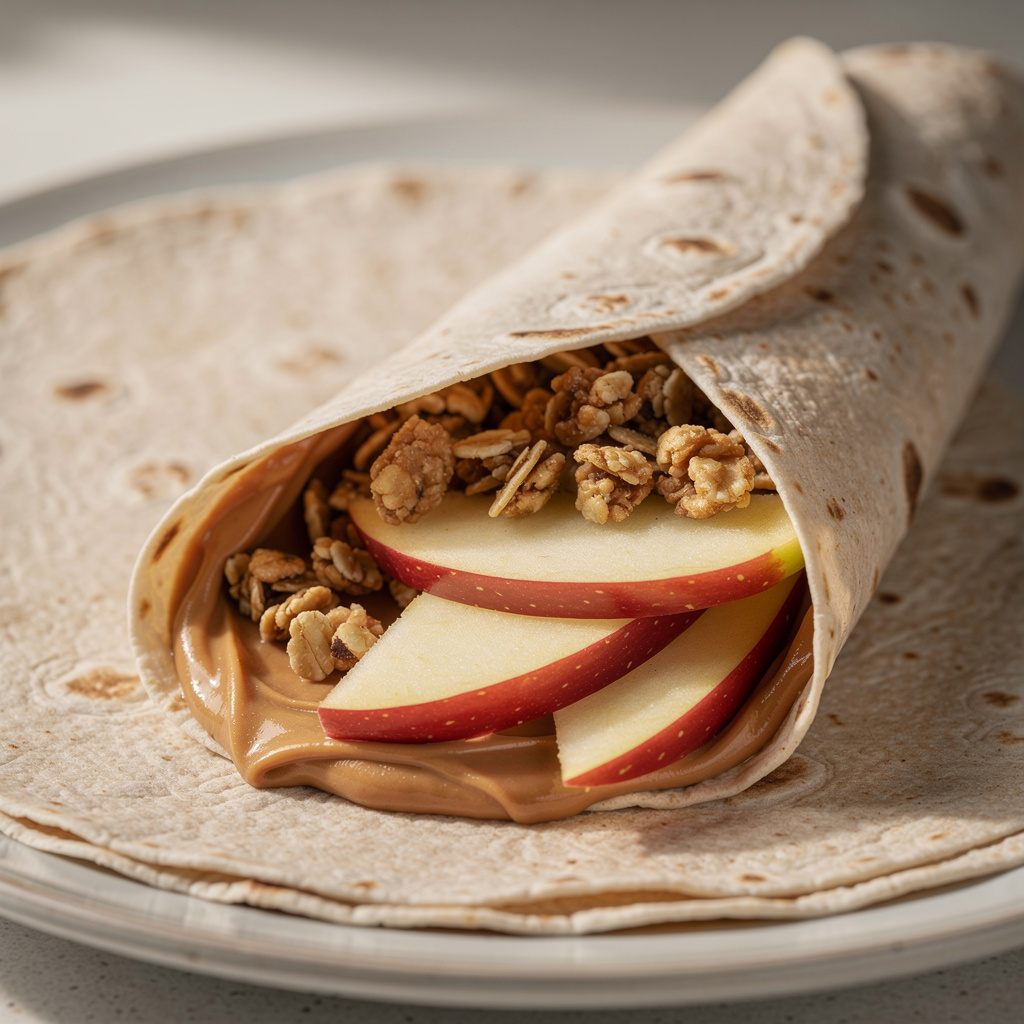 Peanut Butter and Apple Wraps