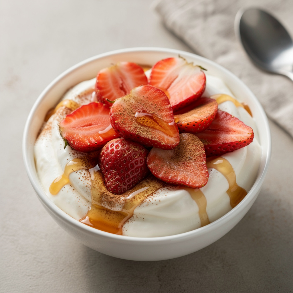 Berries with Banana Cream