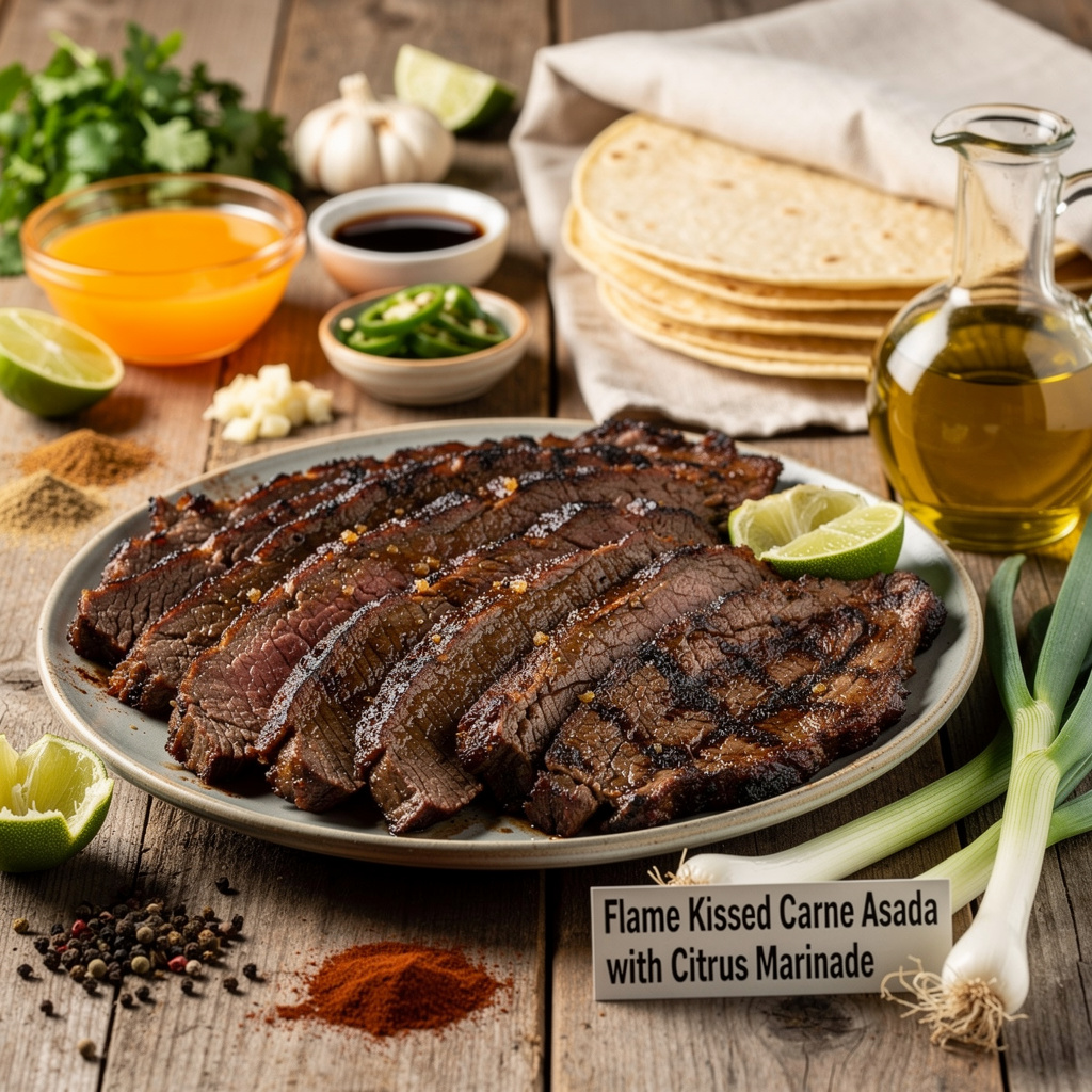 Flame-Kissed Carne Asada with Citrus Marinade