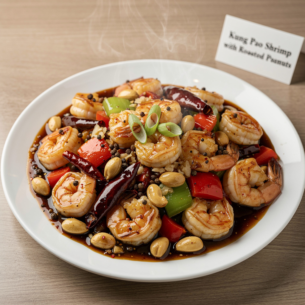 Kung Pao Shrimp with Roasted Peanuts