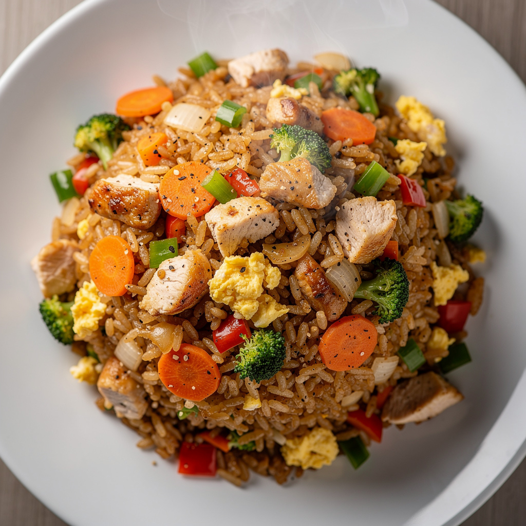 Fried Rice with Chicken and Vegetables
