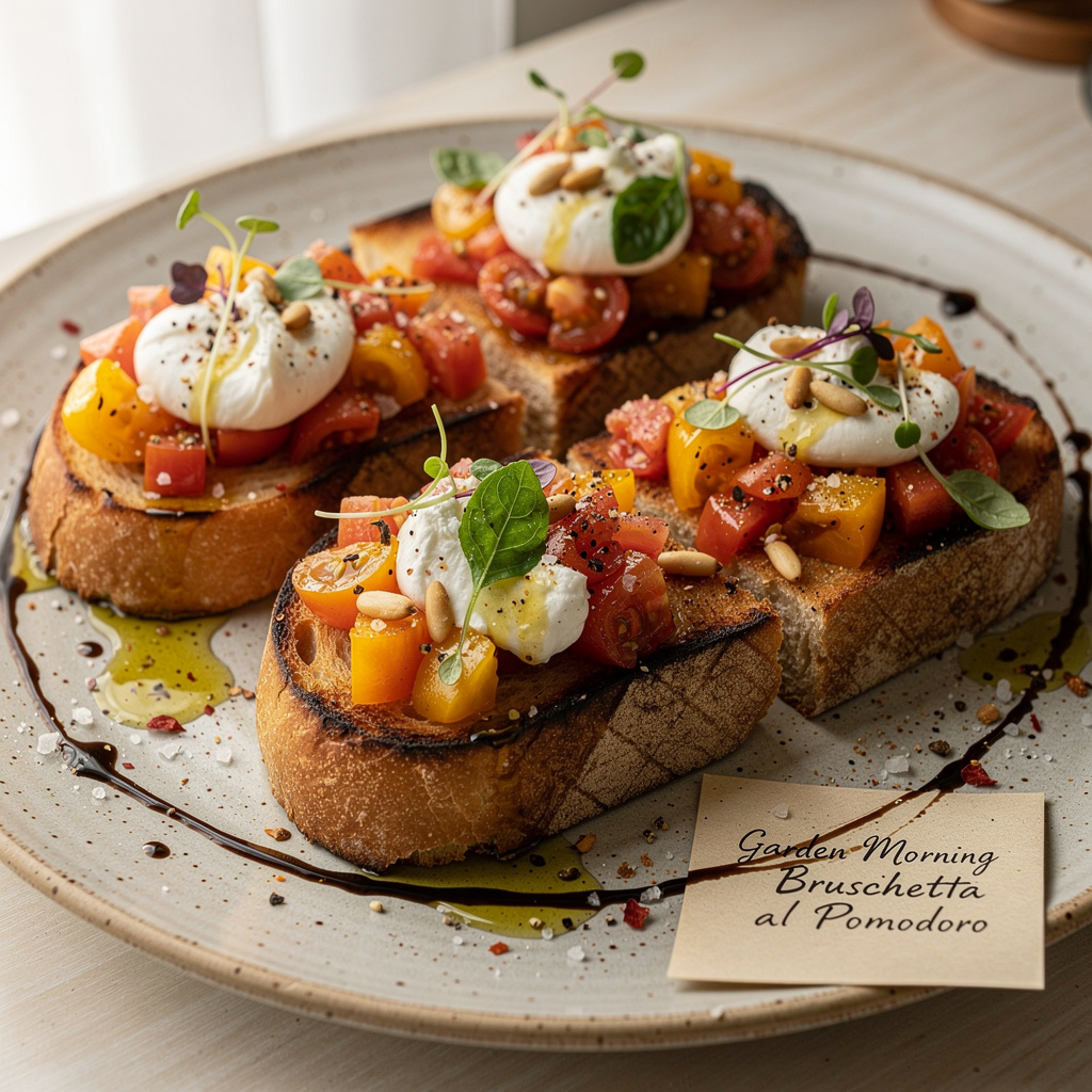 Garden Morning Bruschetta al Pomodoro