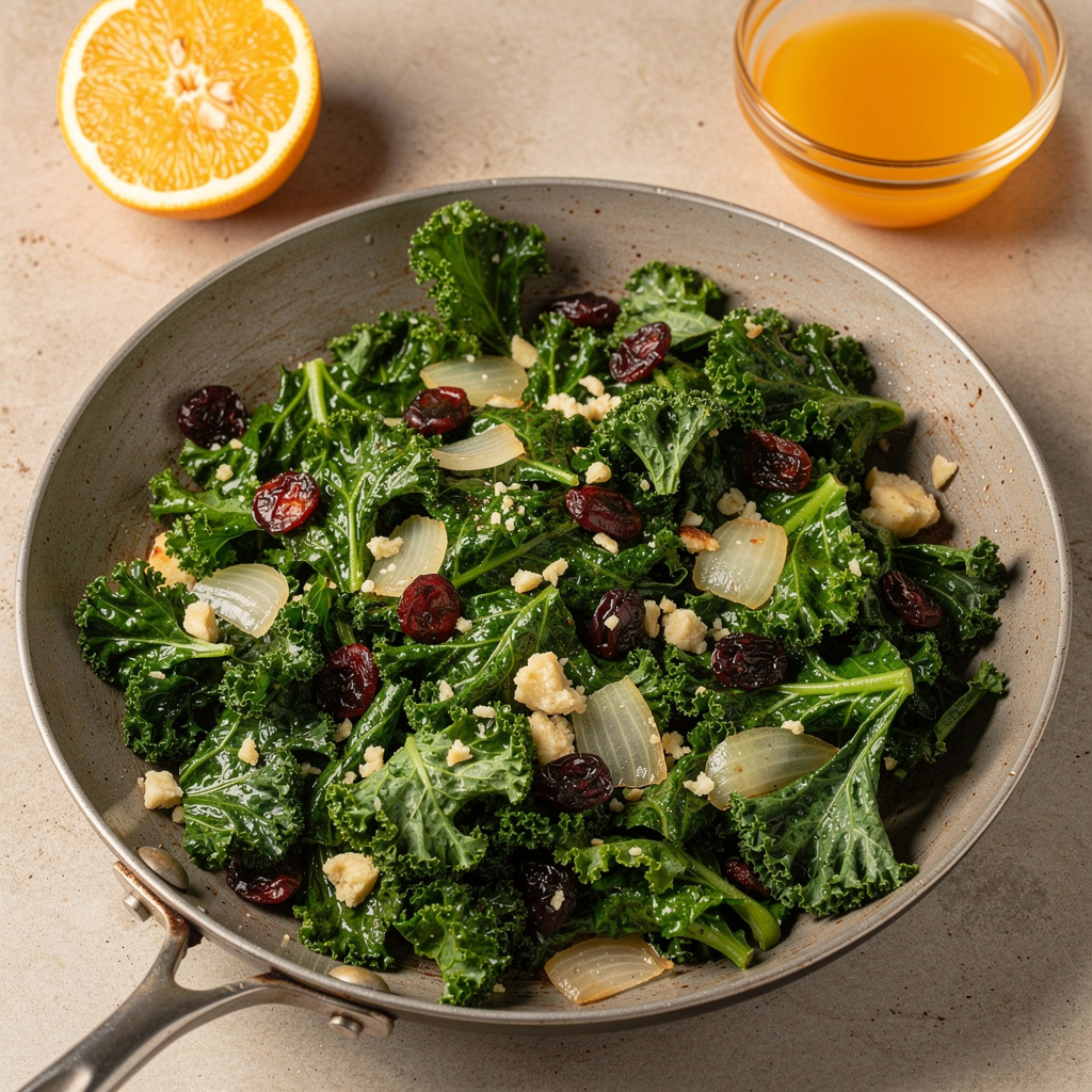 Kale and Cranberry Stir-Fry