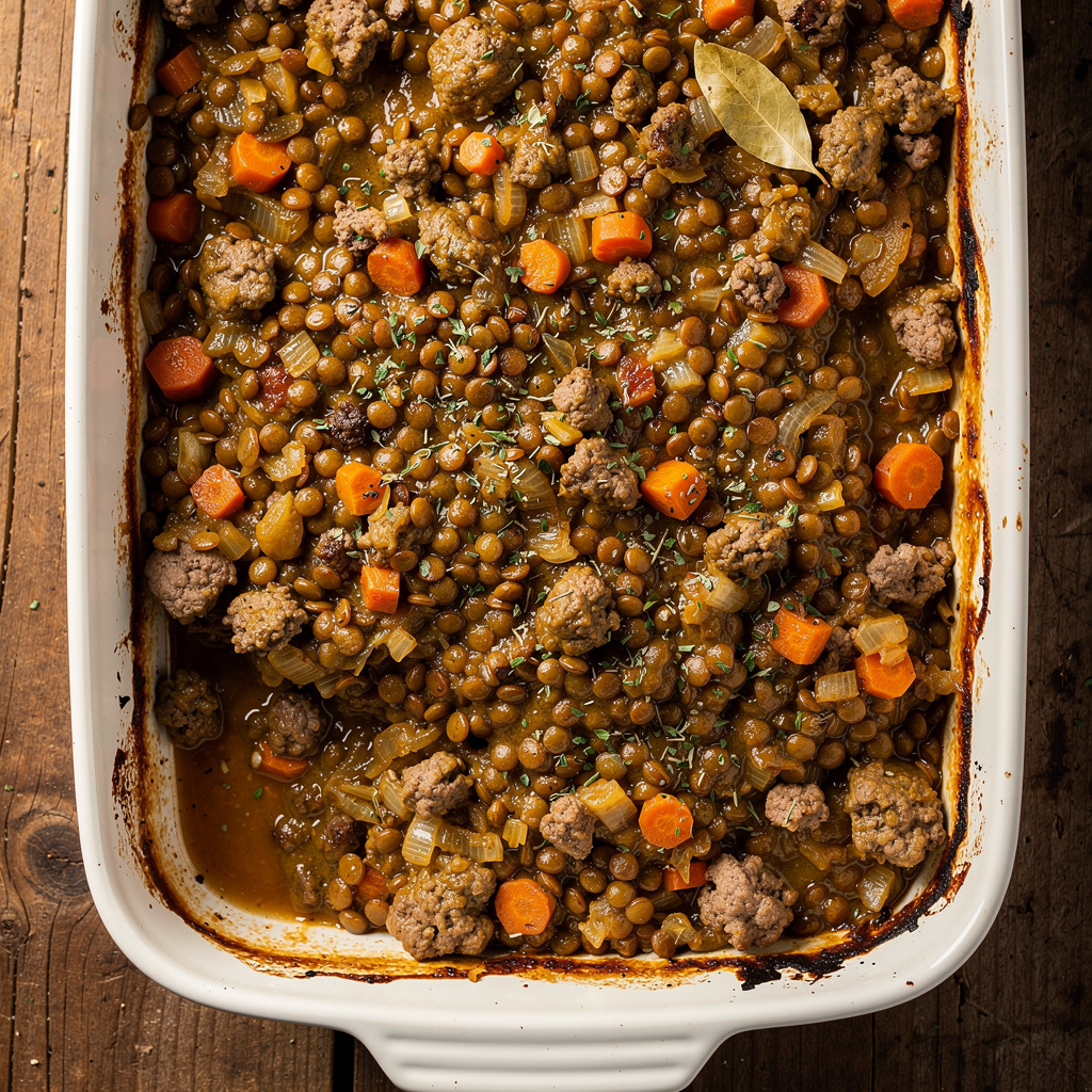 Honey Baked Lentils