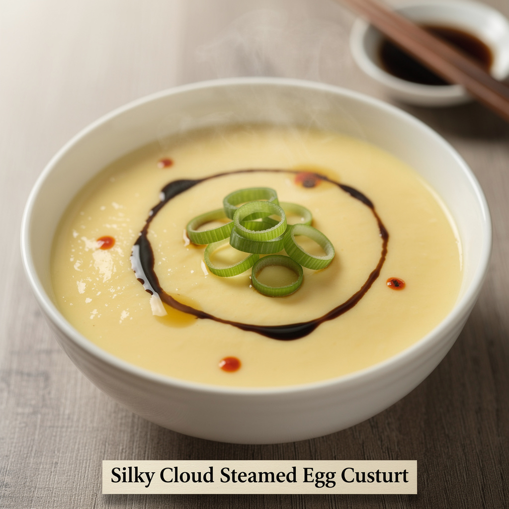 Silky Cloud Steamed Egg Custard