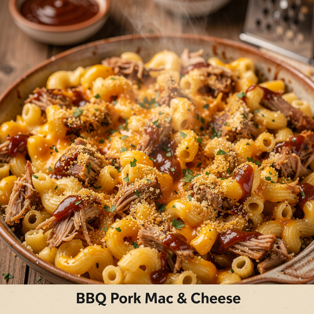 BBQ Pork Mac & Cheese
